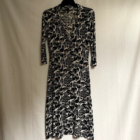 Vintage Y2K Banana Republic Silk Blend Midi Dress Small - Picture 1 of 6